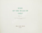 Кромби, Ч. Правила игры в гольф