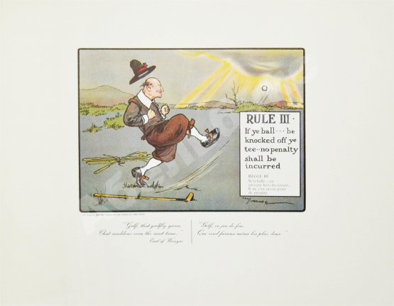 Антикварная книга Кромби, Ч. Правила игры в гольф