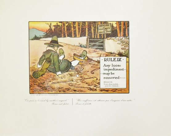 Антикварная книга Кромби, Ч. Правила игры в гольф