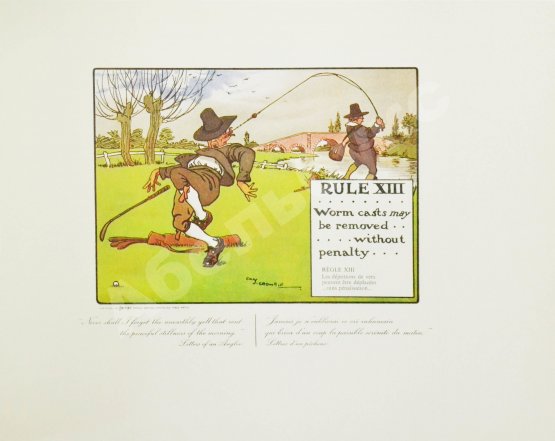 Антикварная книга Кромби, Ч. Правила игры в гольф