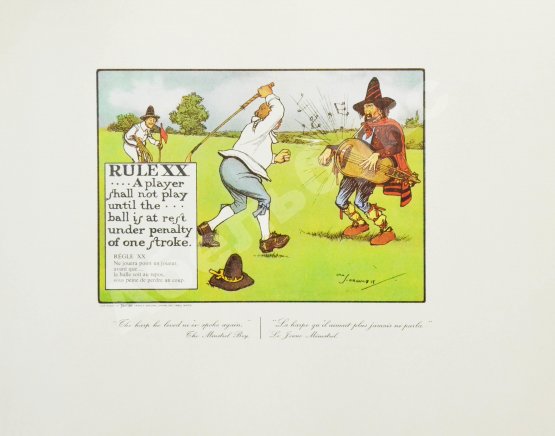 Антикварная книга Кромби, Ч. Правила игры в гольф