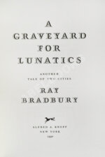 Брэдбери, Р. [автограф] Кладбище для безумцев. Ещё одна повесть о двух городах.