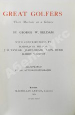 Beldam, G. Great golfers. Their Methods at a Glance. Белдам, Дж. Великие игроки в гольф. Разбор их приёмов