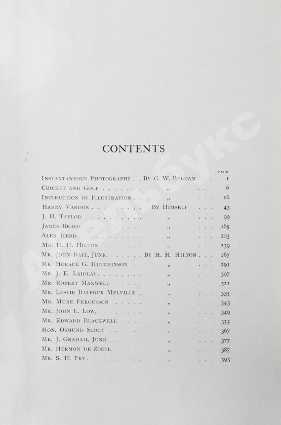Антикварная книга Beldam, G. Great golfers. Their Methods at a Glance. Белдам, Дж. Великие игроки в гольф. Разбор их приёмов