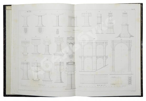 Антикварная книга Беккер, М. Строительство мостов в полном объёме. Атлас чертежей