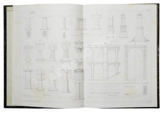 Антикварная книга Беккер, М. Строительство мостов в полном объёме. Атлас чертежей Антикварная книга Беккер, М. Строительство мостов в полном объёме. Атлас чертежей