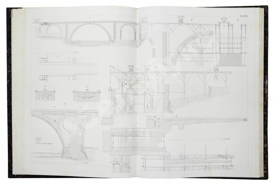 Антикварная книга Беккер, М. Строительство мостов в полном объёме. Атлас чертежей