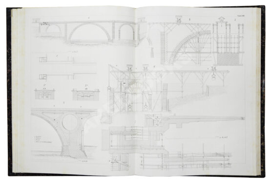 Антикварная книга Беккер, М. Строительство мостов в полном объёме. Атлас чертежей Антикварная книга Беккер, М. Строительство мостов в полном объёме. Атлас чертежей