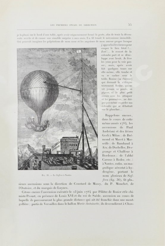 Антикварная книга Лекорню, Ж. Воздухоплавание