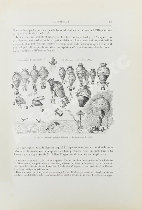 Антикварная книга Лекорню, Ж. Воздухоплавание