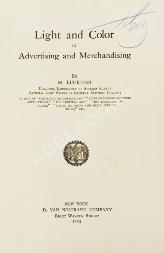 Антикварная книга Лакиш, М. Свет и цвет в рекламе и маркетинге