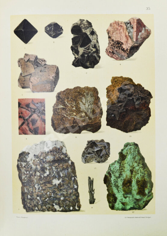 Антикварная книга Браунс, Р.А. Царство минералов