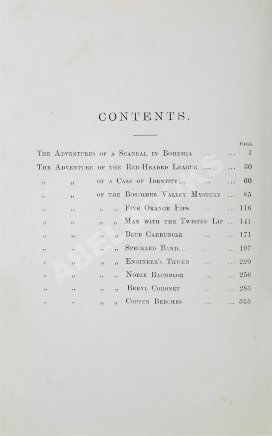 Первое/Прижизненное издание Conan Doyle, A. The Adventures of Sherlock Holmes by A. Conan Doyle