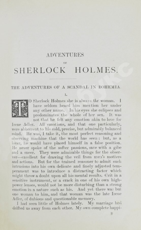 Первое/Прижизненное издание Conan Doyle, A. The Adventures of Sherlock Holmes by A. Conan Doyle