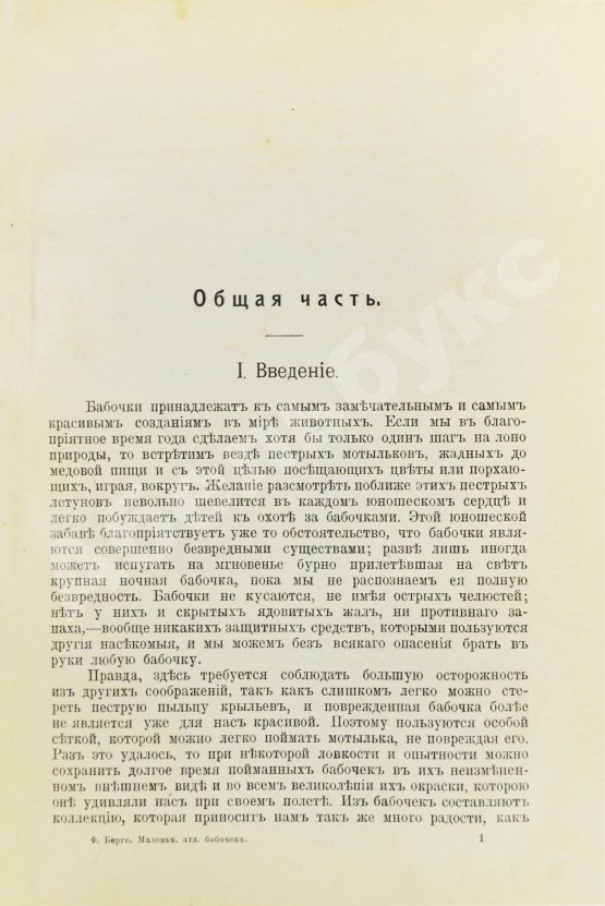 Берге, Ф. Маленький атлас бабочек для начинающих собирателей