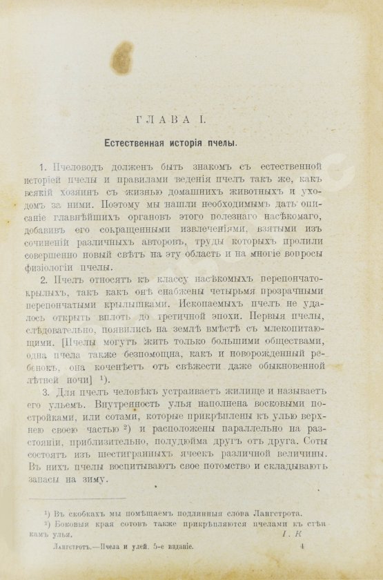 Антикварная книга Лангстрот, Л.-Л. Пчела и улей