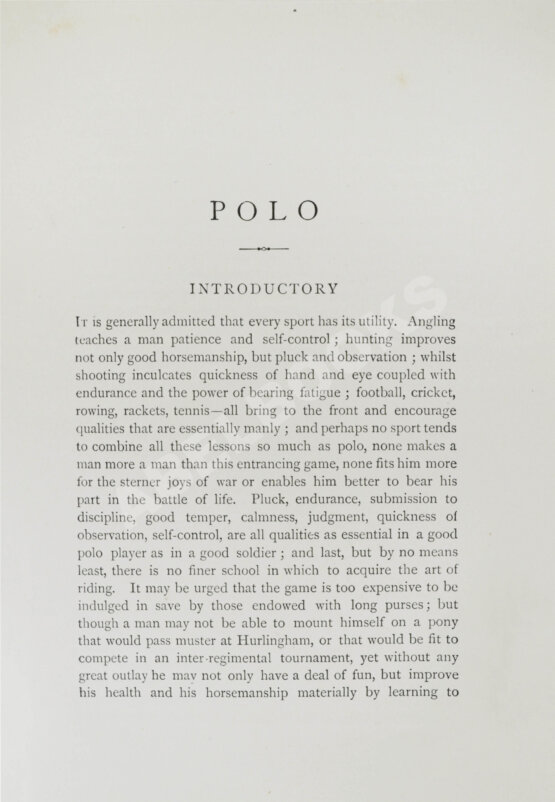 Антикварная книга Вейр, Р., Морей Браун, Дж. Верховая езда. Поло