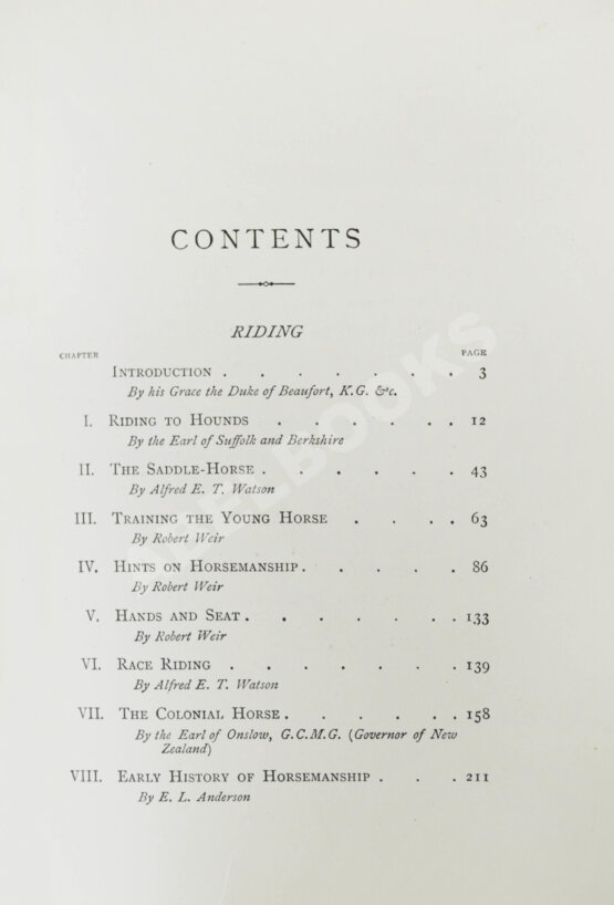 Антикварная книга Вейр, Р., Морей Браун, Дж. Верховая езда. Поло