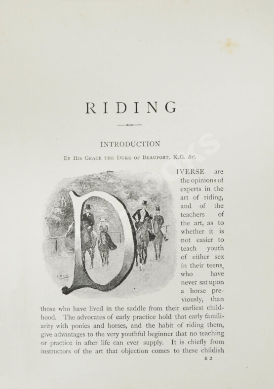 Антикварная книга Вейр, Р., Морей Браун, Дж. Верховая езда. Поло