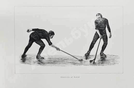 Антикварная книга Коньки. Фигурное катание. Кёрлинг. Тобогган. Буерный спорт. Бенди