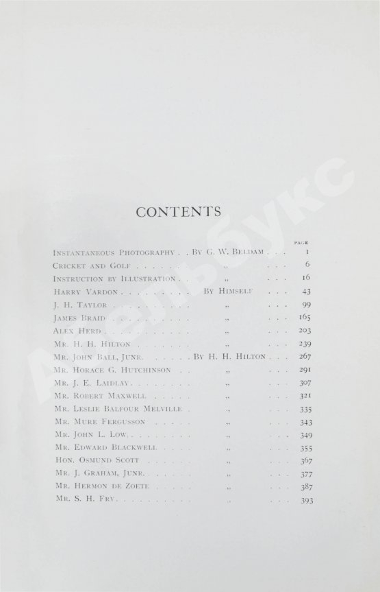 Антикварная книга Белдам, Дж. Великие игроки в гольф. Разбор их приёмов