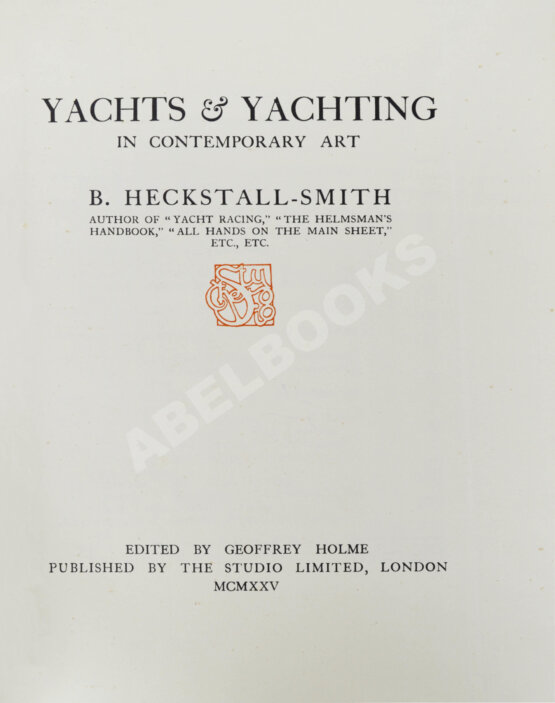 Антикварная книга Хекстолл-Смит, Б. Яхты и яхтинг в современном искусстве Антикварная книга Хекстолл-Смит, Б. Яхты и яхтинг в современном искусстве