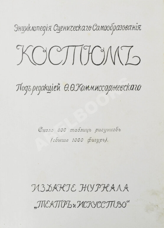 Антикварная книга Костюм