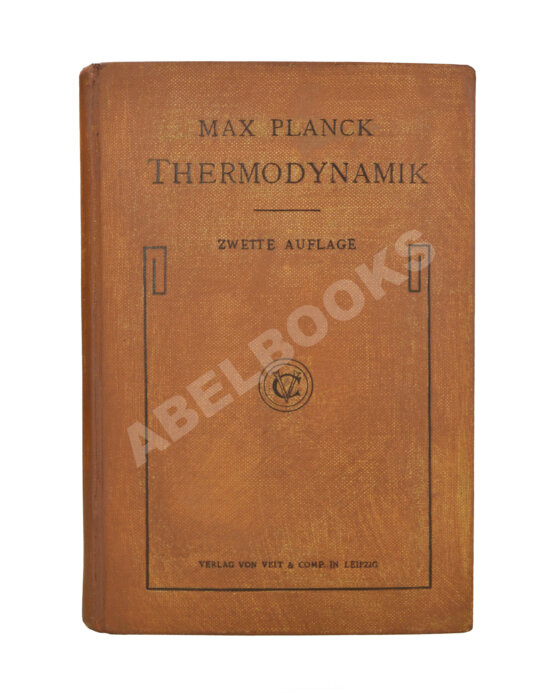 Первое/Прижизненное издание Планк, М. Лекции по термодинамике