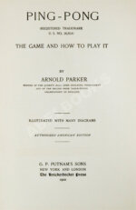 Паркер, А. Пинг-понг и как в него играть
