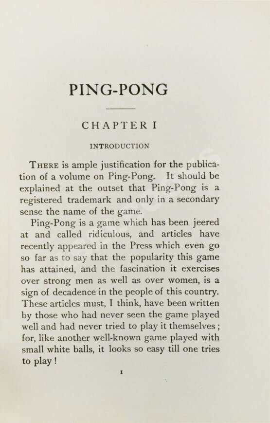 Антикварная книга Паркер, А. Пинг-понг и как в него играть