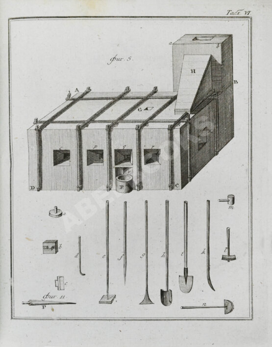 Антикварная книга Жансан. Наставление о плавлении руд посредством каменных углей