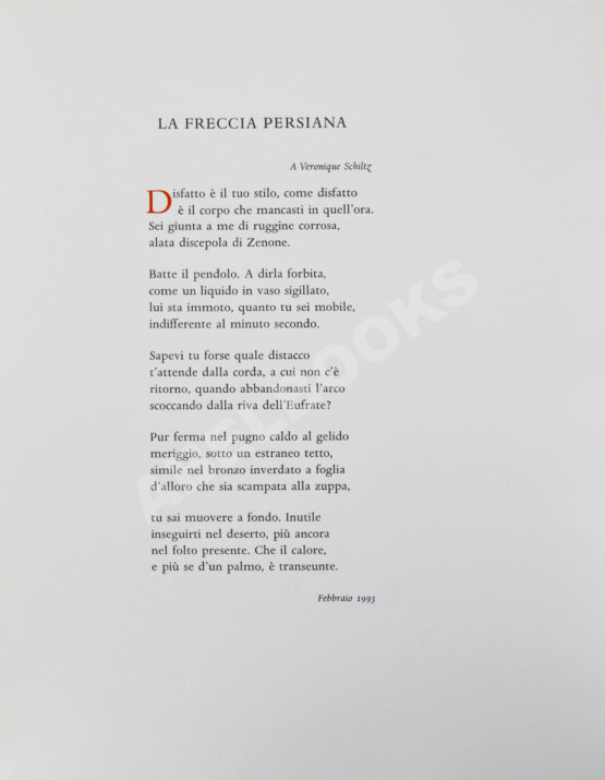 Антикварная книга Бродский, И.А. [автограф] Персидская стрела. Brodsky, J. La freccia persiana