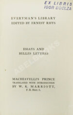 Machiavelli, N. The Prince by Nicolo Machiavelli