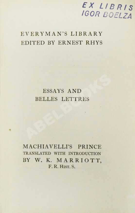 Антикварная книга Machiavelli, N. The Prince by Nicolo Machiavelli Антикварная книга Machiavelli, N. The Prince by Nicolo Machiavelli