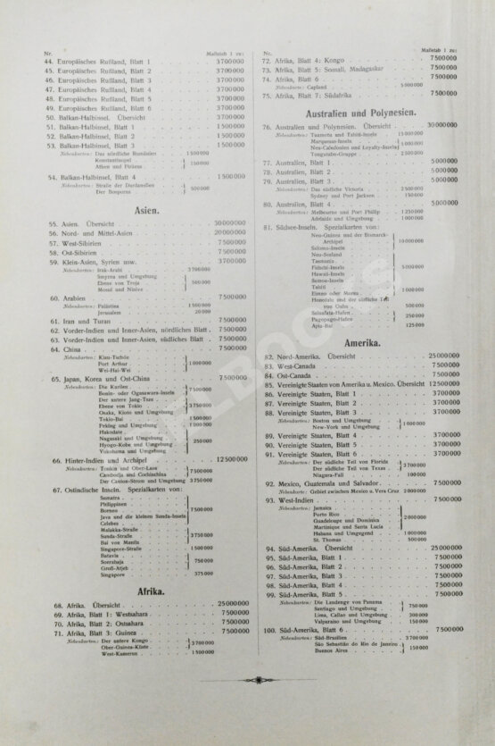 Stieler, A. Stielers Hand-Atlas. 100 Karten in Kupferstich mit 162 Nebenkarten