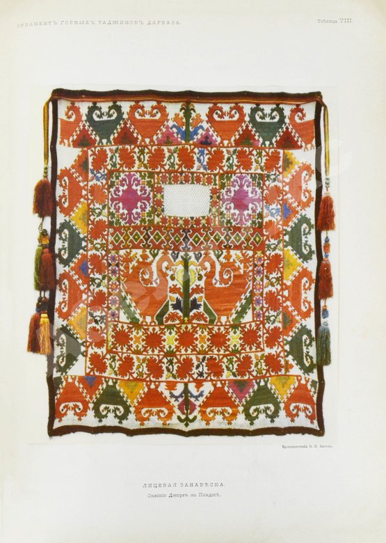 Антикварная книга Бобринский, А.А. Орнамент горных таджиков Дарваза (Нагорная Бухара)