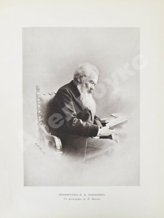 Антикварная книга Конволют из двух изданий фототипий Ивана Шишкина