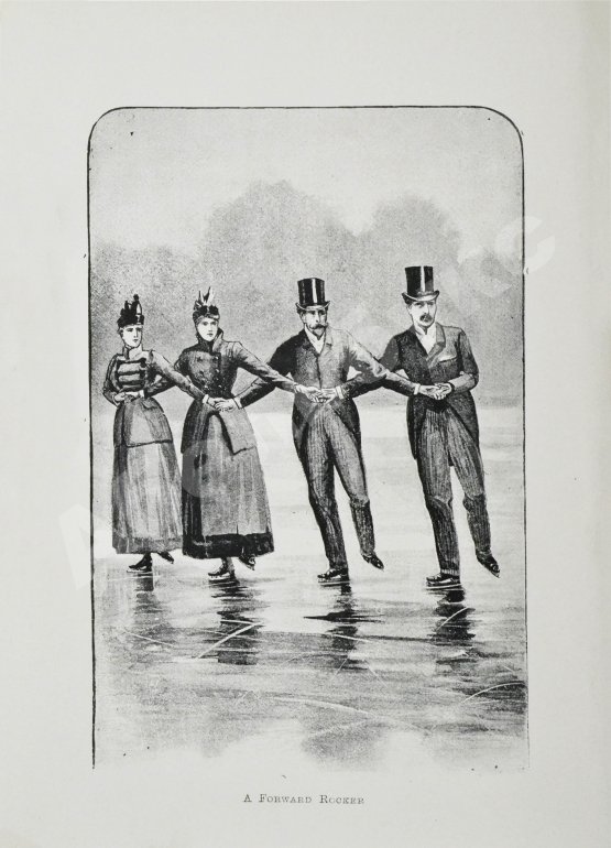 Антикварная книга Коньки. Фигурное катание. Кёрлинг. Тобогган. Буерный спорт. Бенди. Первое издание