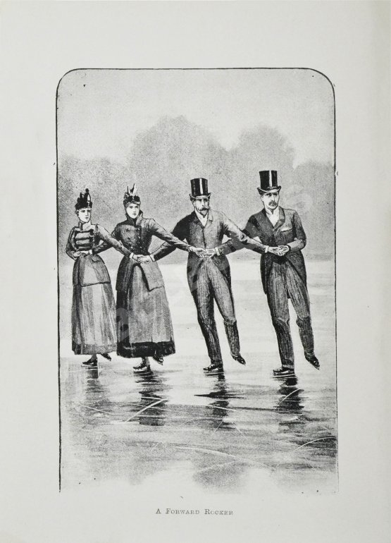 Антикварная книга Коньки. Фигурное катание. Кёрлинг. Тобогган. Буерный спорт. Бенди. Первое издание