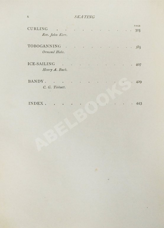 Антикварная книга Коньки. Фигурное катание. Кёрлинг. Тобогган. Буерный спорт. Бенди. Первое издание