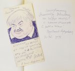 [автограф Кукрыникса Николая Соколова и оригинальный рисунок] Салтыков-Щедрин, М.Е. История одного города