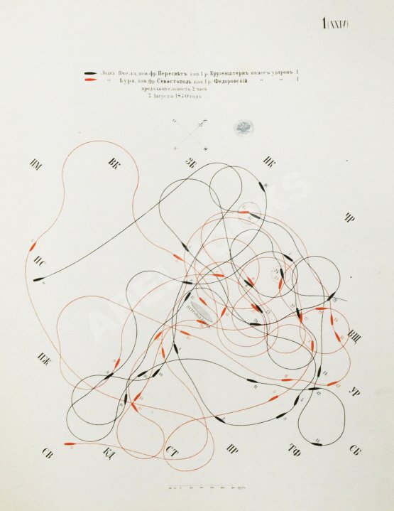 Антикварная книга Таранные упражнения при эскадре броненосных судов на Транзундском рейде в 1870 году