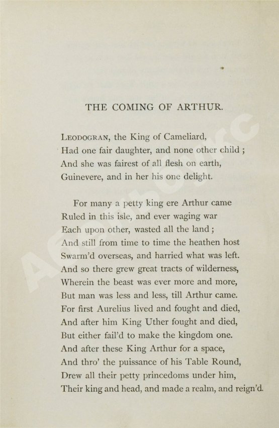 Антикварная книга Tennyson, A. Idylls of the King by Alfred Lord Tennyson