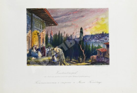 Антикварная книга Живописные очерки Константинополя