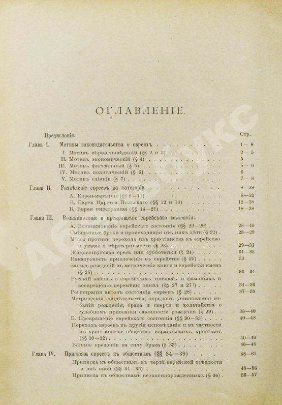 Антикварная книга Мыш, М.И. Руководство к русским законам о евреях