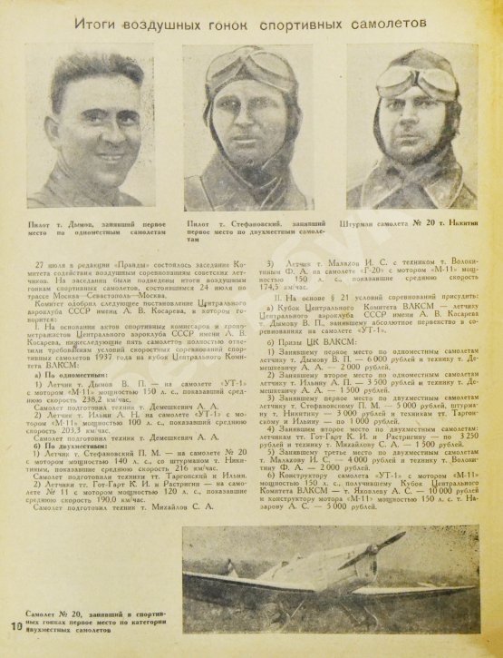 Самолёт. Годовой комплект за 1937 год