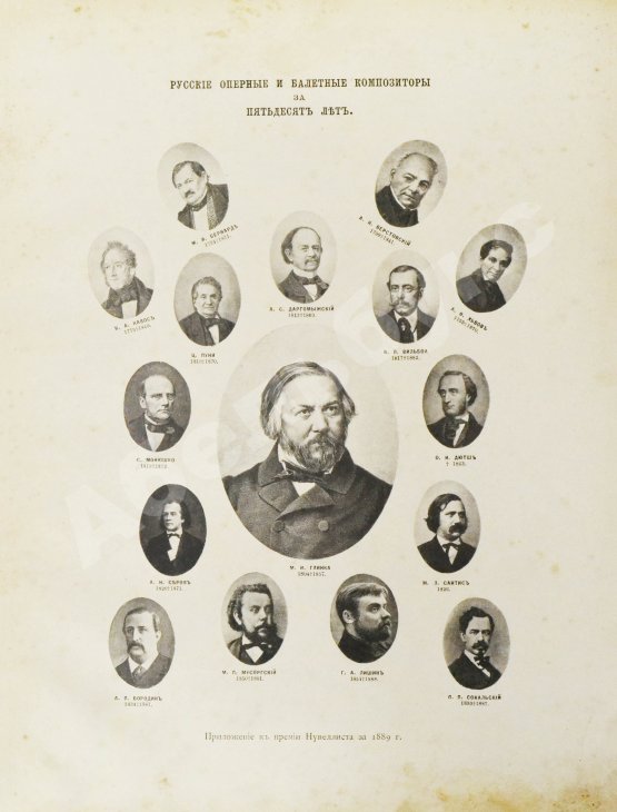 Антикварная книга Автографы музыкальных деятелей. 1839-1889