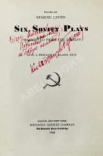 [автограф Михаила Булгакова] Six Soviet Plays. Шесть советских пьес