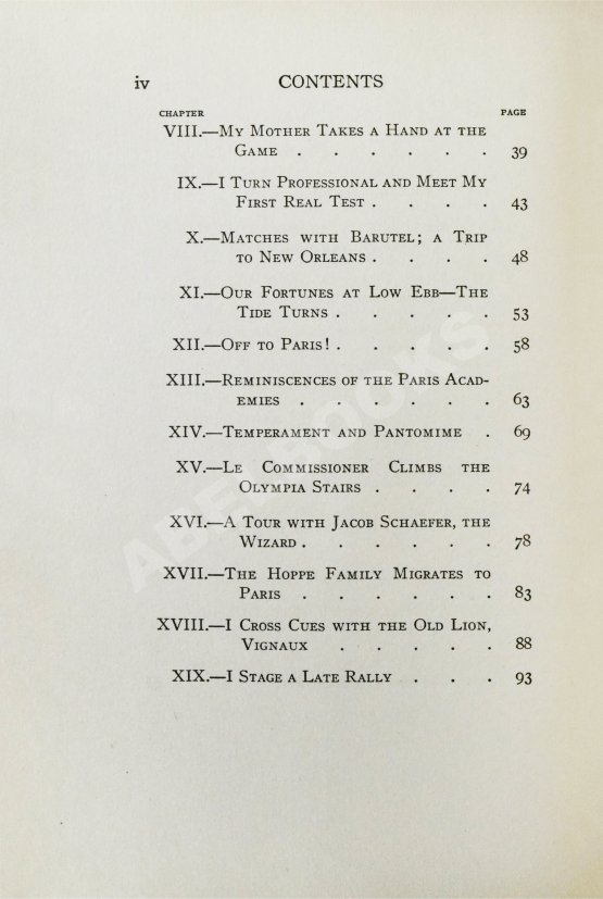 Первое/Прижизненное издание Hoppe, W. Thirty years of billiard. Первое издание
