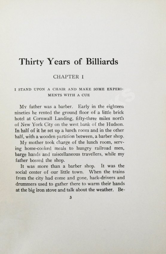 Первое/Прижизненное издание Hoppe, W. Thirty years of billiard. Первое издание